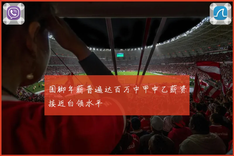 国脚年薪普遍达百万中甲中乙薪资接近白领水平